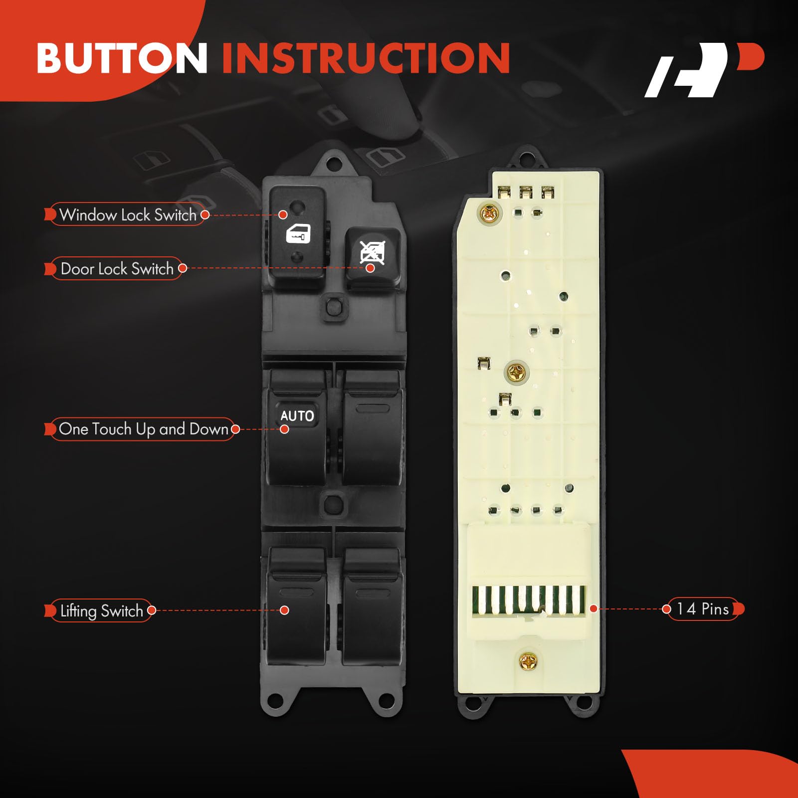 Amazon.com: A-Premium Front Left Driver Side Power Window Switch